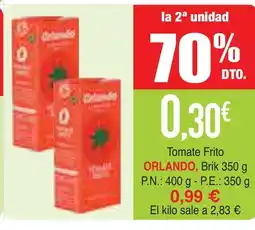 mYm supermercados ORLANDO Tomate Frito oferta