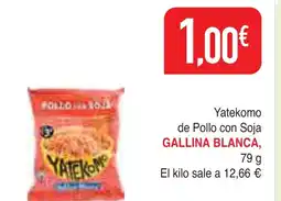 mYm supermercados GALLINA BLANCA Yatekomo de Pollo con Soja oferta