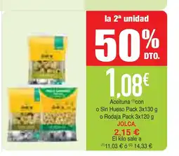 mYm supermercados JOLCA Aceituna con o sin hueso oferta