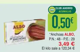 mYm supermercados ALBO Anchoas oferta