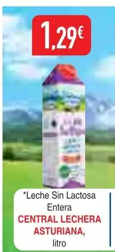mYm supermercados CENTRAL LECHERA ASTURIANA Leche Sin Lactosa Entera oferta