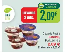 mYm supermercados DANONE copa de postre oferta