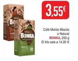 mYm supermercados BONKA Café Molido Mezcla o Natural oferta