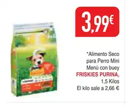 mYm supermercados FRISKIES PURINA Alimento Seco para Perro Mini Menú con buey oferta