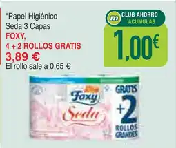mYm supermercados FOXY Papel Higiénico Seda 3 Capas oferta