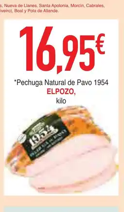 mYm supermercados ELPOZO Pechuga Natural de Pavo 1954 oferta