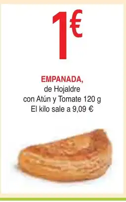 mYm supermercados Empanada de hojaldre con atún y tomate oferta