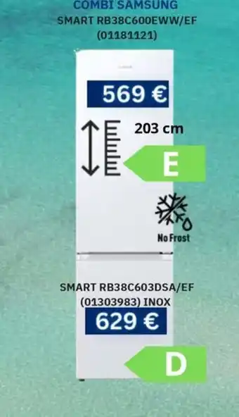 SAMSUNG Combi smart B38C600EWW/EF