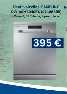 Master Cadena SAMSUNG Rentavaixelles DW-60M6040FS oferta