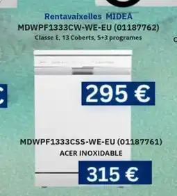Master Cadena MIDEA Rentavaixelles MDWPF1333CW-WE-E oferta
