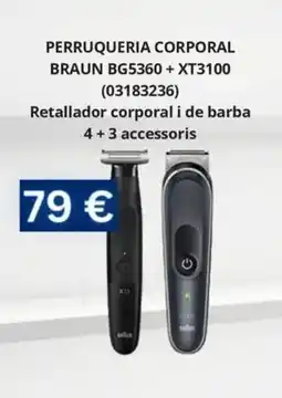 Master Cadena BRAUN Perruqueria corporal oferta