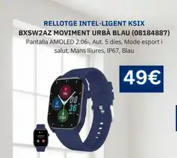 Master Cadena INTEL Rellotge·ligent ksix bxsw2az moviment urbà blau oferta