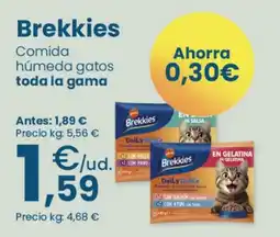 Clarel BREKKIES Comida húmeda gatos oferta