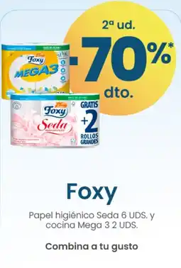 Clarel FOXY Papel higiénico Seda y cocina Mega 3 oferta