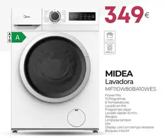 MIDEA Lavadora MF110W80BAIOWES