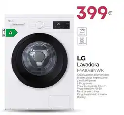 Tien 21 LG Lavadora F4A10S8NWK oferta