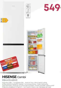 Tien 21 HISENSE Combi RB440N4BWE oferta