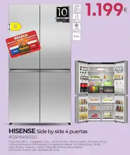 Tien 21 HISENSE Side by side 4 puertas RQ5P640SSSD oferta
