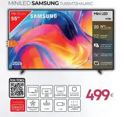 Tien 21 SAMSUNG Miniled tu55m72hauxxc oferta