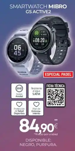 Tien 21 MIBRO Smartwatch gs active2 oferta
