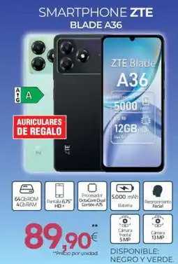 Tien 21 ZTE Smartphone blade a36 oferta