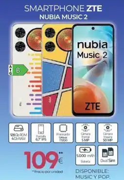 Tien 21 ZTE Smartphone nubia music 2 oferta