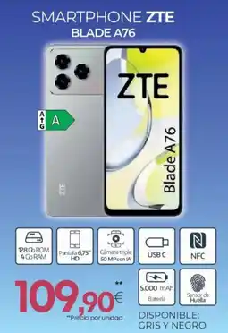 Tien 21 ZTE Smartphone blade a76 oferta