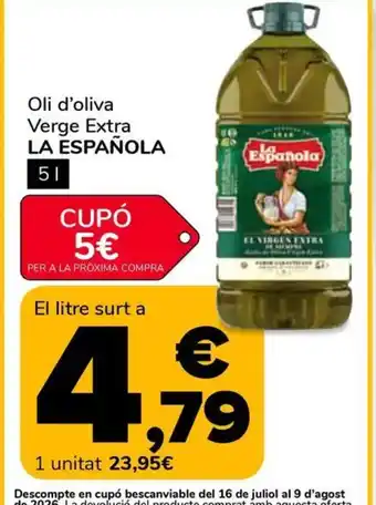 Supeco LA ESPAÑOLA Oli d'oliva Verge Extra oferta