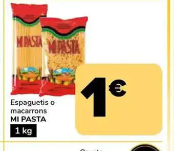 MI PASTA Espaguetis o macarrons