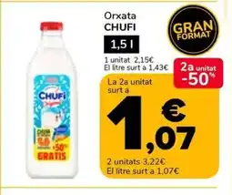 Supeco CHUFI Orxata oferta