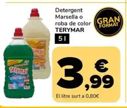 Supeco TERYMAR Detergent Marsella o roba de color oferta