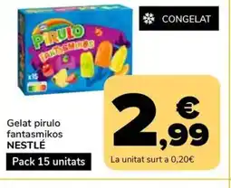 Supeco NESTLÉ Gelat pirulo fantasmikos oferta
