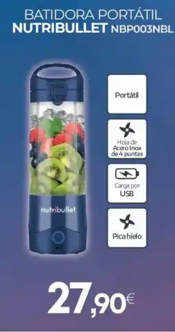 Tien 21 NUTRIBULLET Batidora portátil nbp003nbl oferta