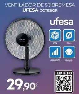 Tien 21 UFESA Ventilador de sobremesa gotebor oferta