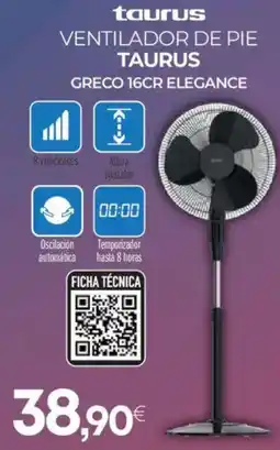 Tien 21 TAURUS Ventilador de pie greco 16cr elegance oferta