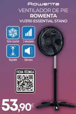 Tien 21 ROWENTA Ventilador de pie vu3110 essential stand oferta