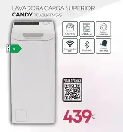 Tien 21 CANDY Lavadora carga superior tca284tm5-s oferta