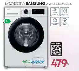 Tien 21 SAMSUNG Lavadora ww10fg5u34aeec oferta