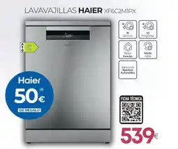 Tien 21 HAIER Lavavajillas xf6c2m1px oferta