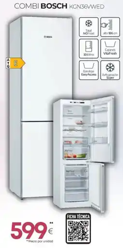 Tien 21 BOSCH Combi kgn36vwed oferta