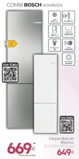 Tien 21 BOSCH Combi kgn39vieb oferta