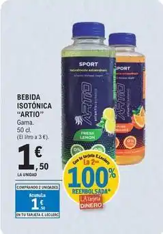 E.Leclerc Artic - bebida isotónica oferta
