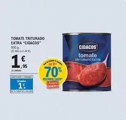 E.Leclerc Cidacos - tomate triturado extra oferta