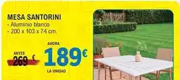E.Leclerc Blanco - mesa santorini oferta