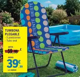 E.Leclerc Tumbona plegable oferta
