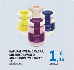 E.Leclerc Yaranza - natural oveja o cabra, cremoso limon o arandanos oferta