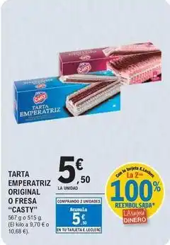E.Leclerc Casty - tarta emperatriz original o fresa oferta
