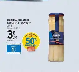E.Leclerc Cidacos - esparrago blanco extra 6/12 oferta