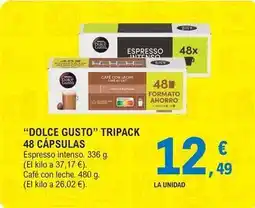E.Leclerc Intenso - dolce gusto 48 capsulas oferta