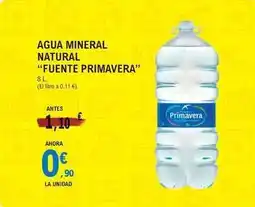 E.Leclerc Fuente primavera - agua mineral natural oferta